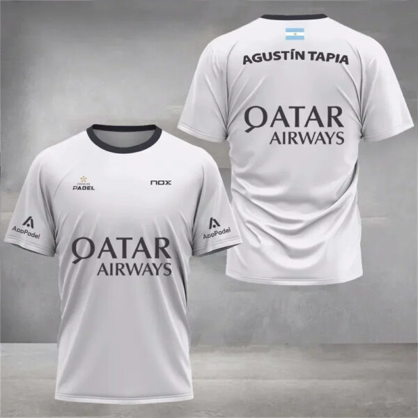 Augustin Tapia NOX Premier Padel Shirt (White)
