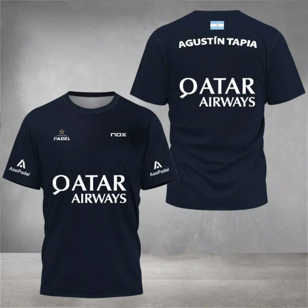 Augustin Tapia NOX Premier Padel Shirt (Dark Navy)